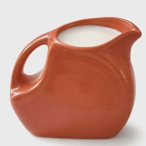 Fiestaware Fiesta 5 OZ Mini Disk Pitcher Poppy Orange DISH CONTAINER CERAMIC